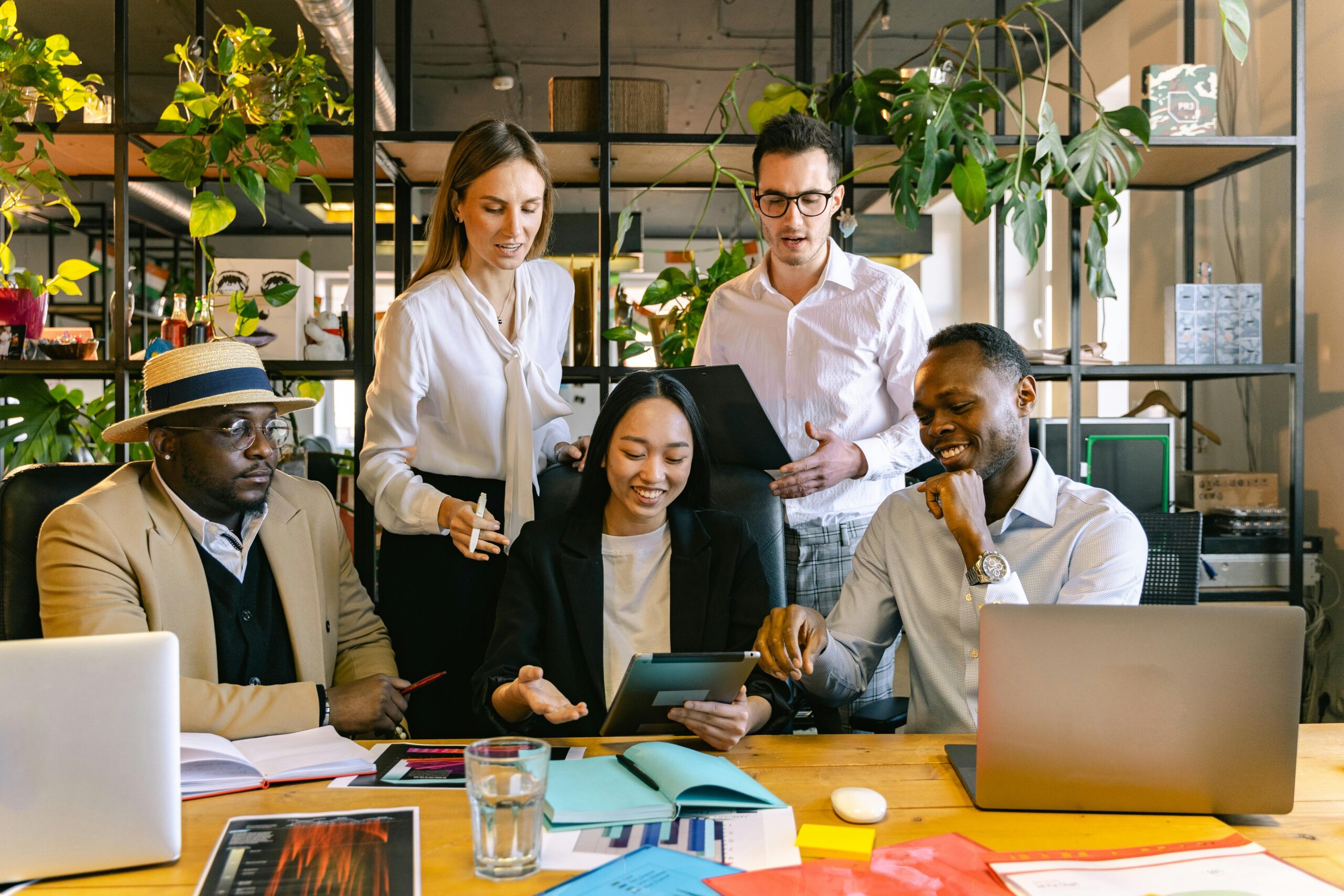 people in a meeting