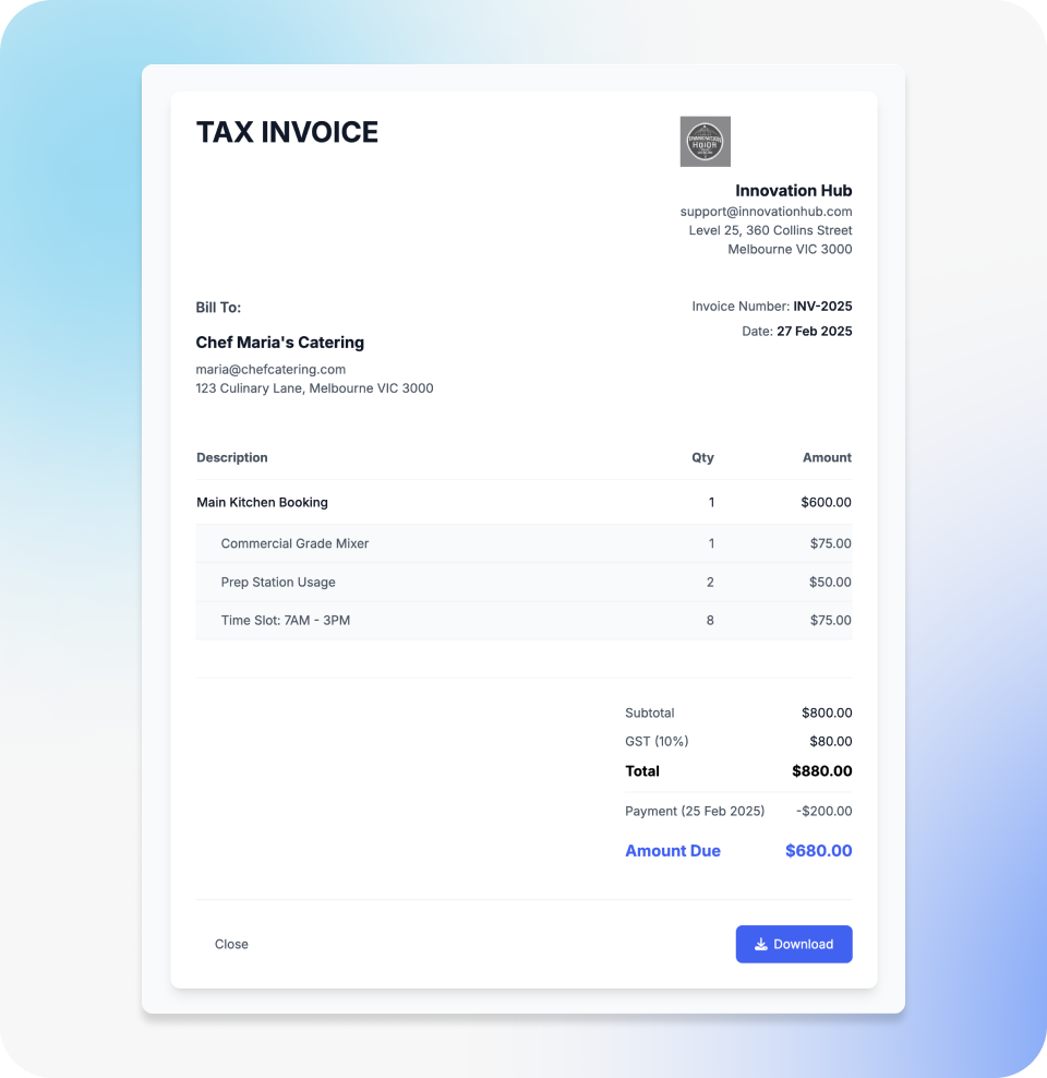hamlet tax invoice