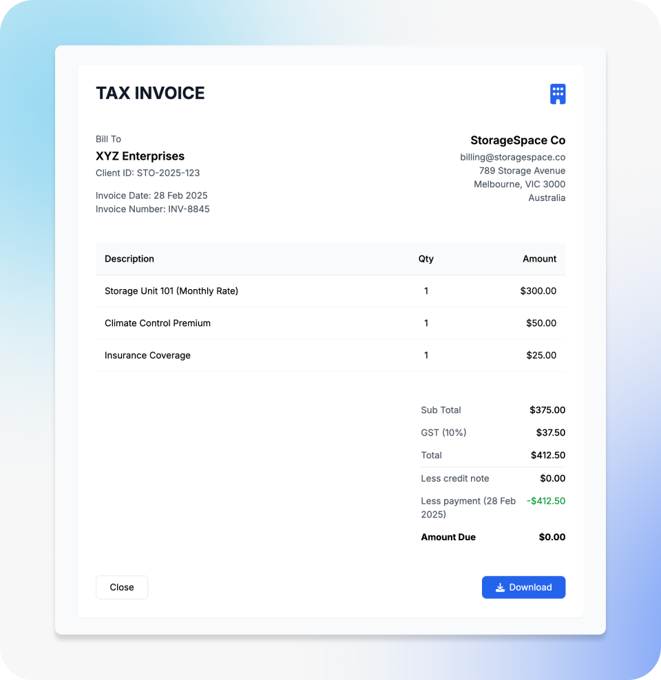 hamlet tax invoice